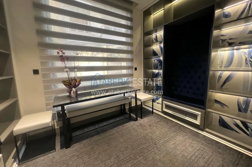 1+1 apartment with sea view in a complex on the beachfront in the Oba area 14 