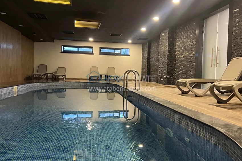 1+1 apartment with sea view in a complex on the beachfront in the Oba area 18 