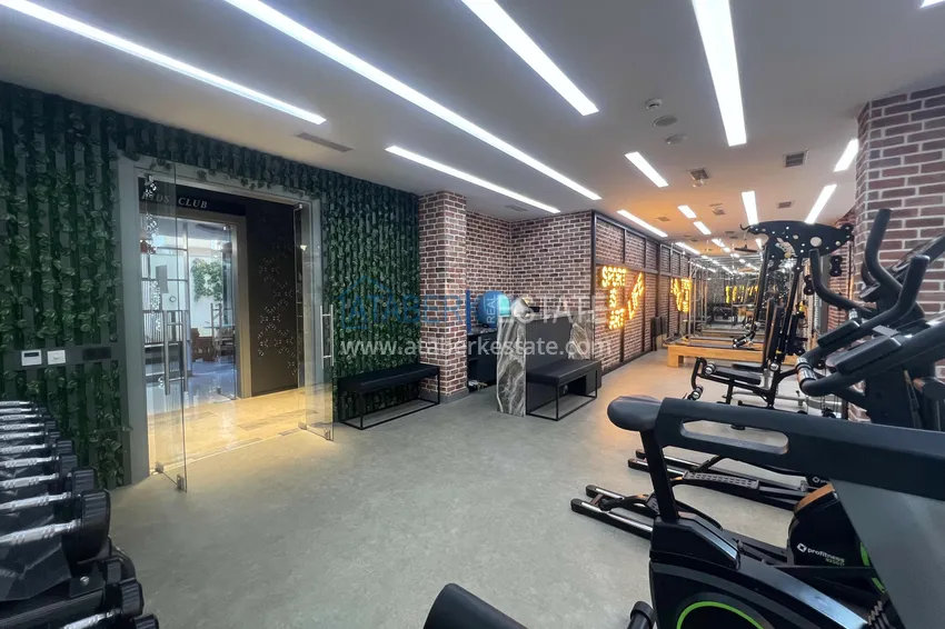 1+1 apartment with sea view in a complex on the beachfront in the Oba area 20 