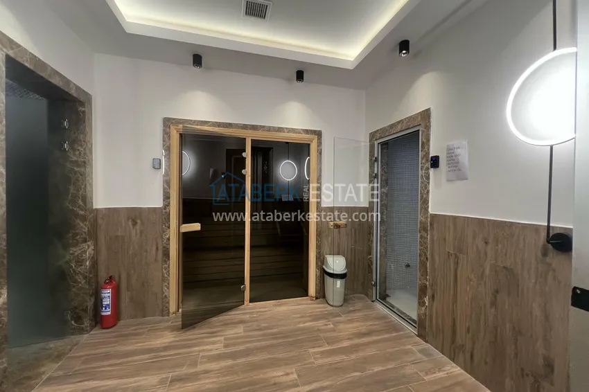 1+1 apartment with sea view in a complex on the beachfront in the Oba area 21 