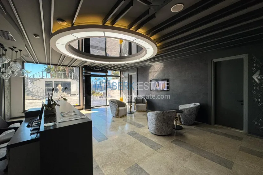 1+1 apartment with sea view in a complex on the beachfront in the Oba area 11 