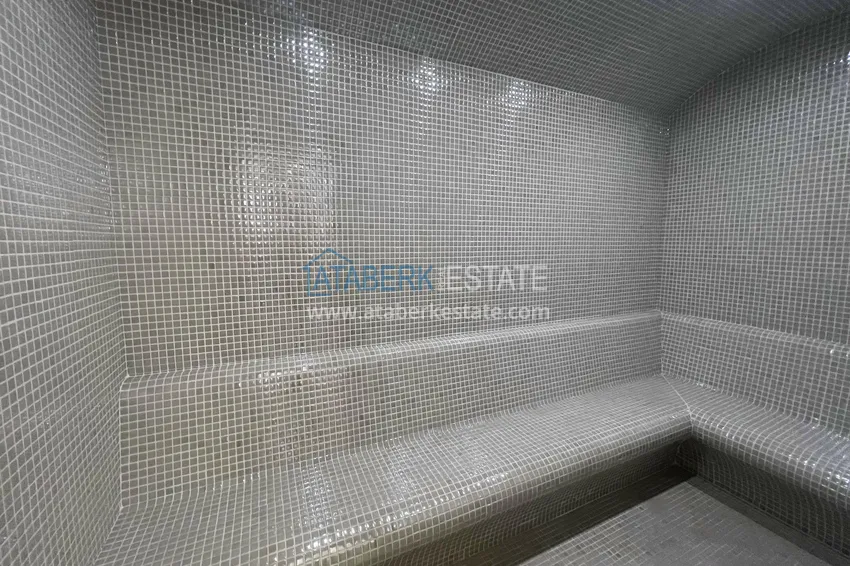 1+1 apartment with sea view in a complex on the beachfront in the Oba area 24 