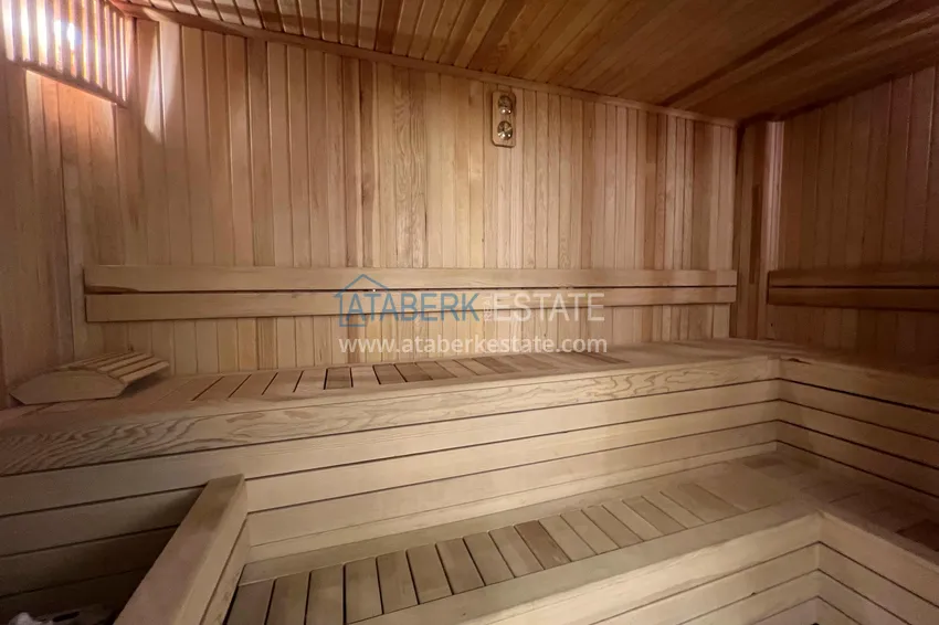 1+1 apartment with sea view in a complex on the beachfront in the Oba area 25 