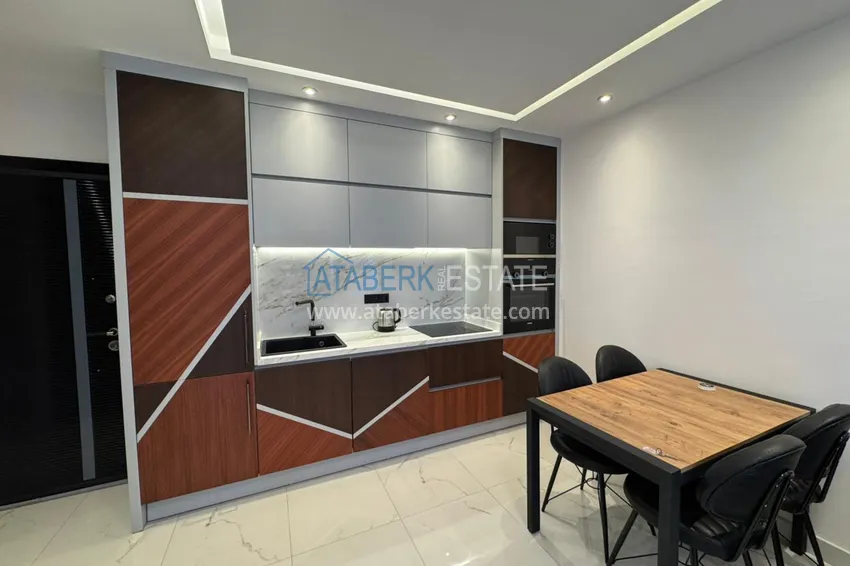 Purchase 1+1 apartment with sea view in a complex on the beachfront in the Oba area 3 