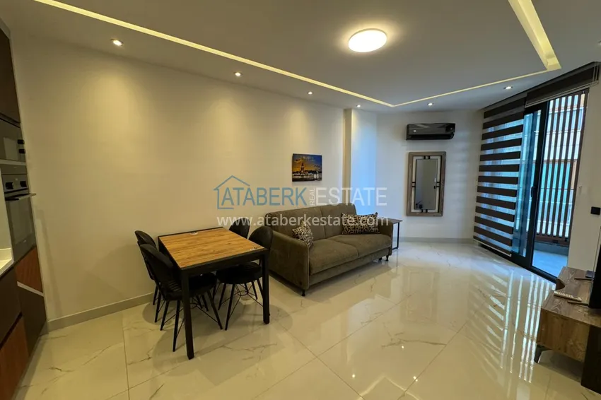 Purchase 1+1 apartment with sea view in a complex on the beachfront in the Oba area 4 