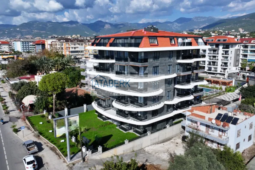 New premium residential complex project on the beachfront in Kestel 11 