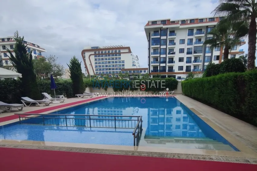 Квартира 1+1 на первой линии в Алании район Кестель – с мебелью и панорамный вид на море 11 