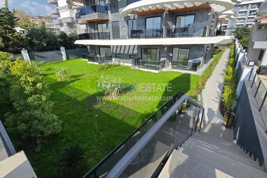 New premium residential complex project on the beachfront in Kestel 15 