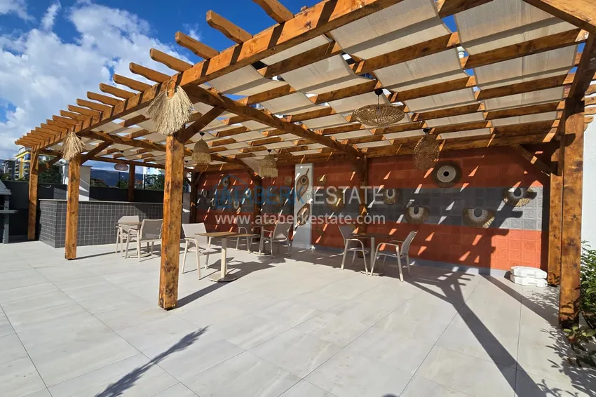 New premium residential complex project on the beachfront in Kestel 22 