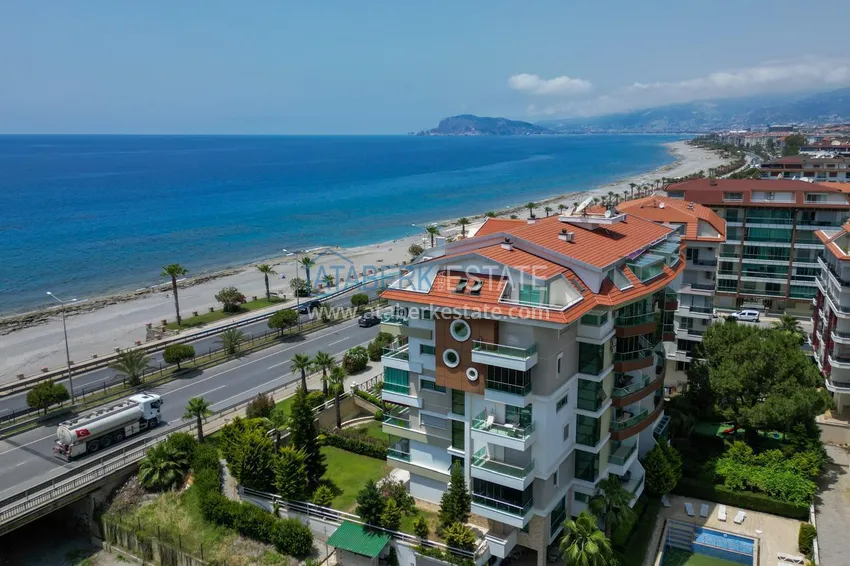 Квартира 1+1 на первой линии в Алании район Кестель – с мебелью и панорамный вид на море 3 