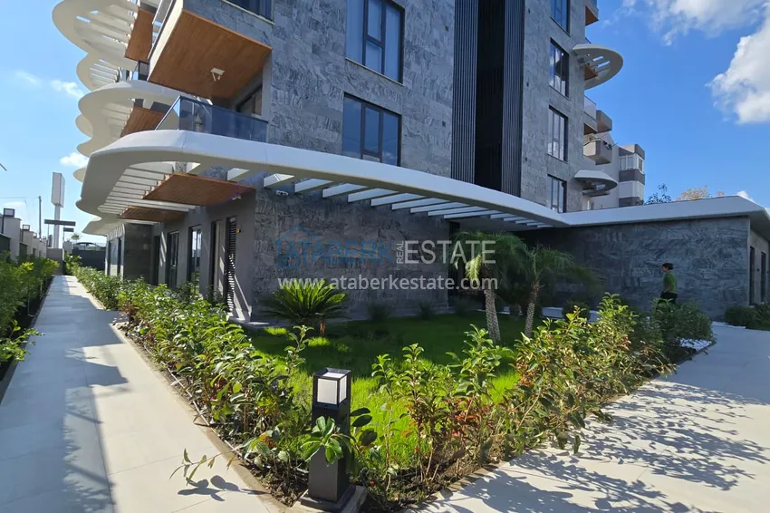 New premium residential complex project on the beachfront in Kestel 26 