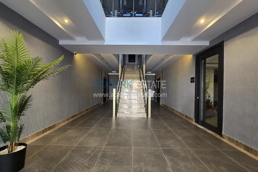 New premium residential complex project on the beachfront in Kestel 29 