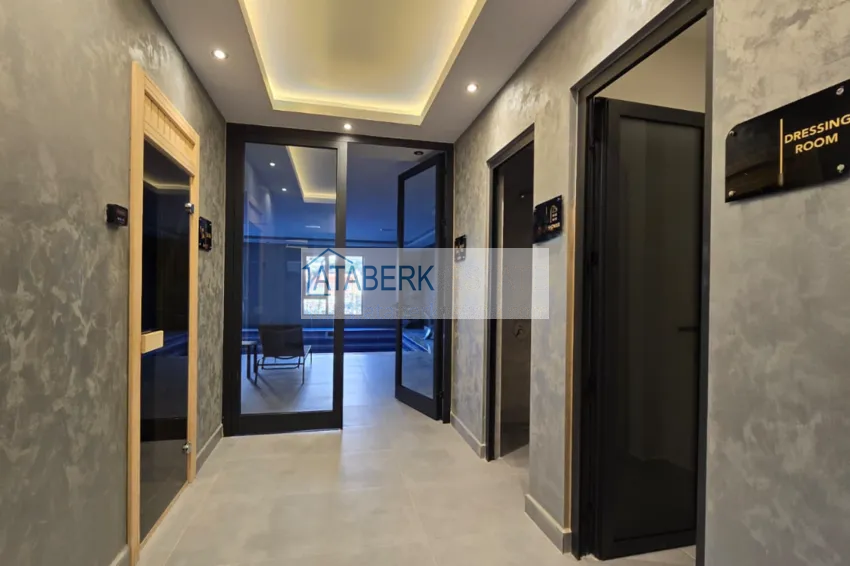 New premium residential complex project on the beachfront in Kestel 35 