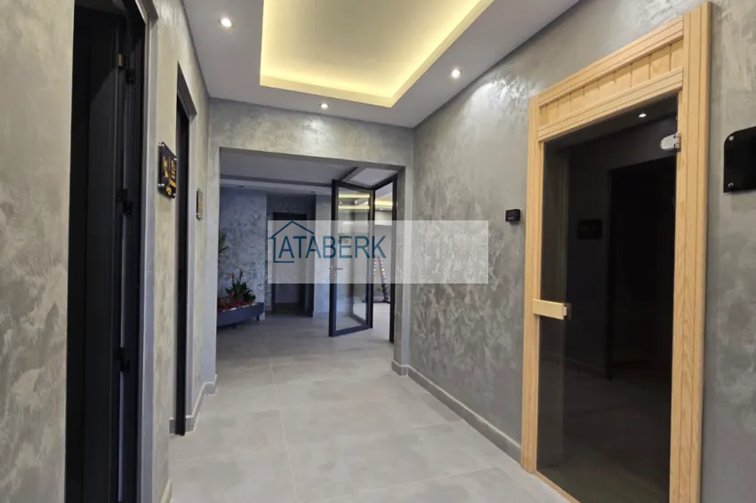 New premium residential complex project on the beachfront in Kestel 39 