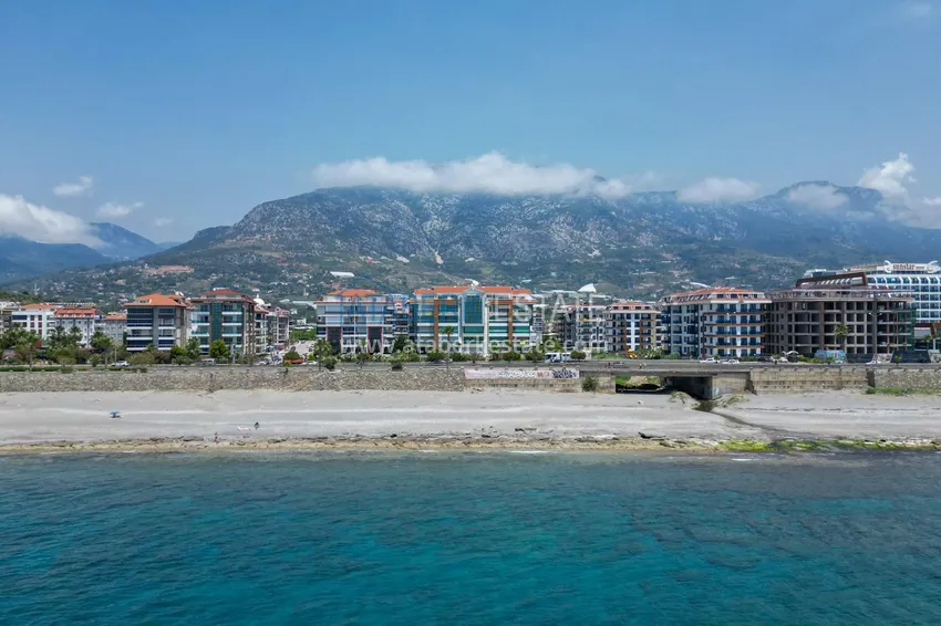 Квартира 1+1 на первой линии в Алании район Кестель – с мебелью и панорамный вид на море 6 