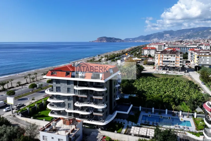New premium residential complex project on the beachfront in Kestel 5 