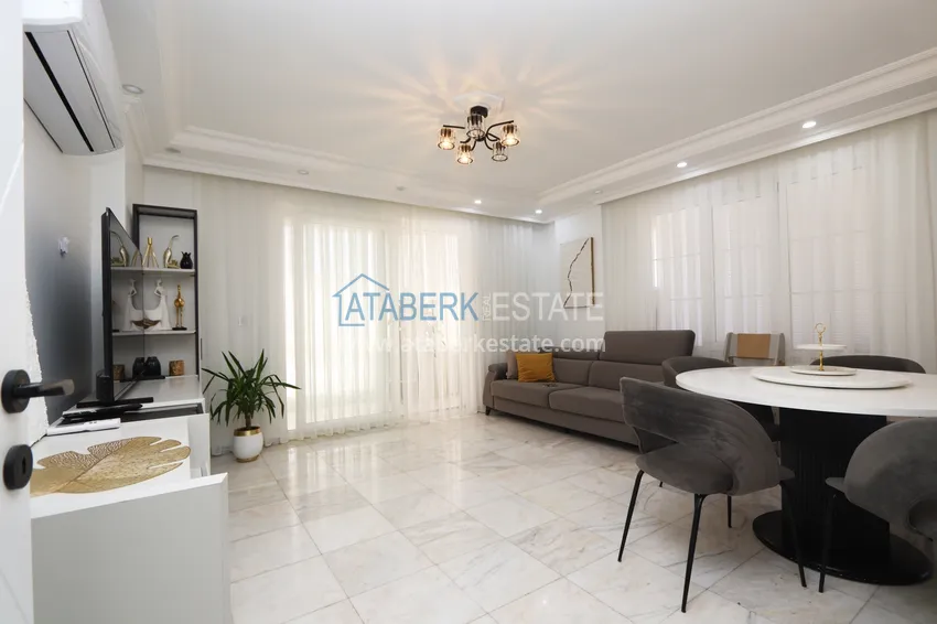 Purchase  Двухуровневый пентхаус 4+1 в Алании, район Оба - с мебелью в 250 метрах от моря  4 