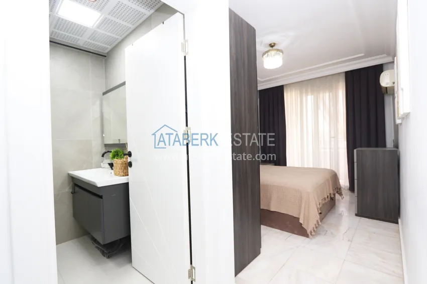 Purchase  Двухуровневый пентхаус 4+1 в Алании, район Оба - с мебелью в 250 метрах от моря  10 