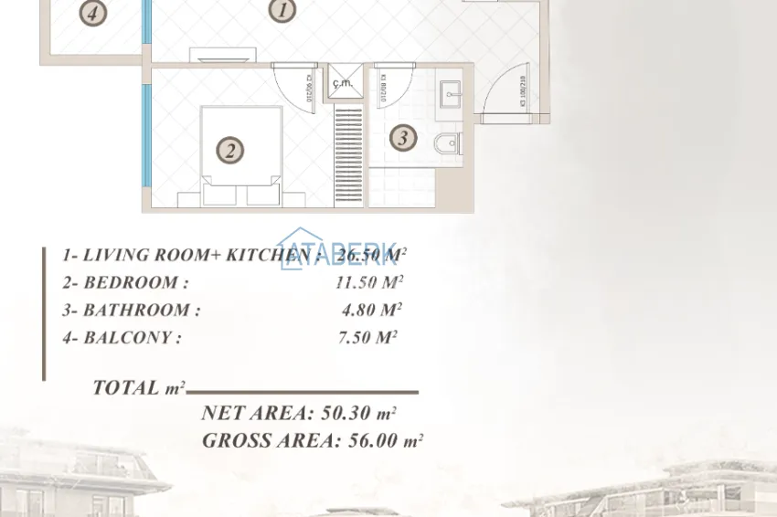 Buy cheap Инвестиционная недвижимость в Алании, район Кестель - квартиры от застройщика с видом на море 11 