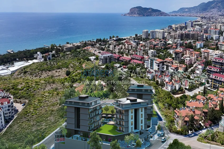 Инвестиционная недвижимость в Алании, район Кестель - квартиры от застройщика с видом на море 1 