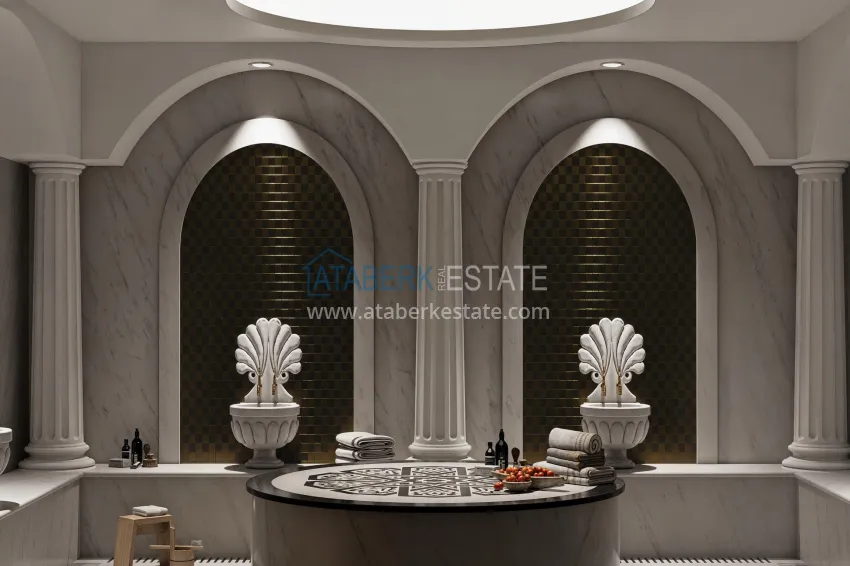 Инвестиционная недвижимость в Алании, район Кестель - квартиры от застройщика с видом на море 43 