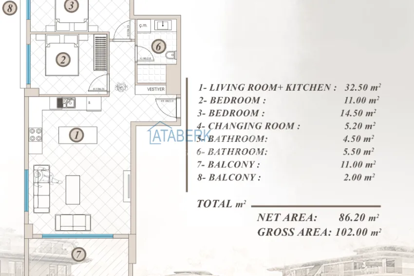 Buy cheap Инвестиционная недвижимость в Алании, район Кестель - квартиры от застройщика с видом на море 13 