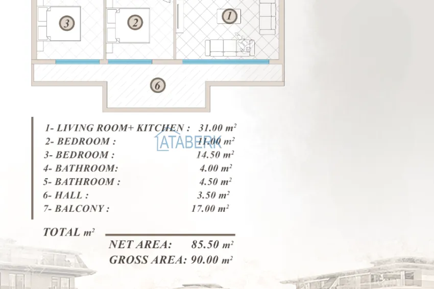 Buy cheap Инвестиционная недвижимость в Алании, район Кестель - квартиры от застройщика с видом на море 14 