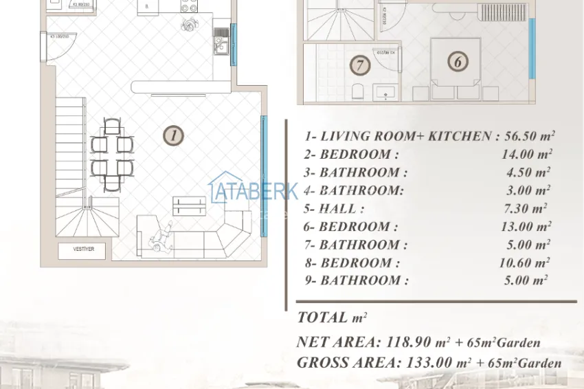 Buy cheap Инвестиционная недвижимость в Алании, район Кестель - квартиры от застройщика с видом на море 17 