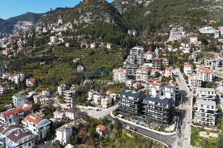 A plot of land for residential construction in Alanya with a view of the sea and the fortress 5 