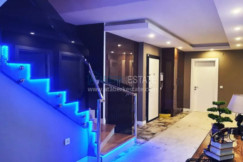 Purchase Two-level penthouse 5+2 in the Oba area — furnished, suitable for citizenship 1