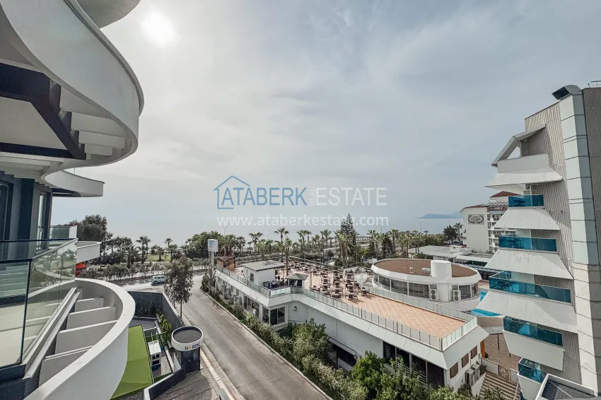 Purchase Penthouse 1+1 on the beachfront in Kargicak - with panoramic sea views 9 