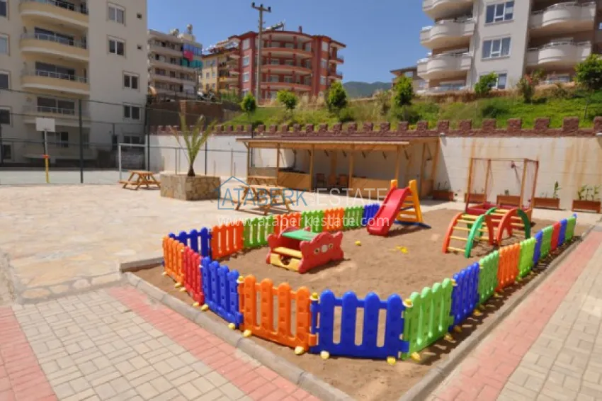 One bedroom apartment with furniture in Cikcilli district, Alanya 9 