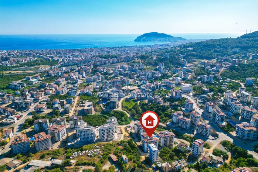 Two-level penthouse 5+2 in the Oba area — furnished, suitable for citizenship 1