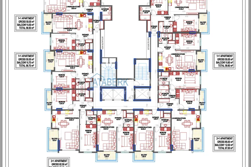 Buy cheap Apartments from a developer in Mahmutlar - investment property suitable for citizenship 1 