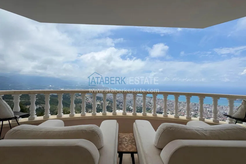 Purchase 4+1 villa in Alanya, Bektash district - with panoramic views, under a residence permit 16