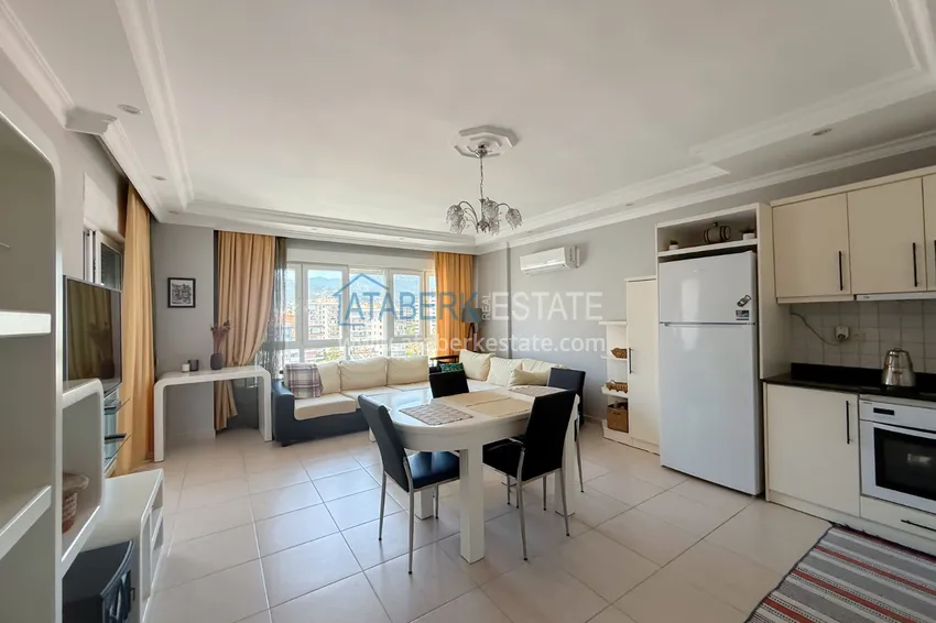 Purchase  2+1 apartment in Tosmur - furnished, with sea and mountain views, suitable for a residence permit 3 