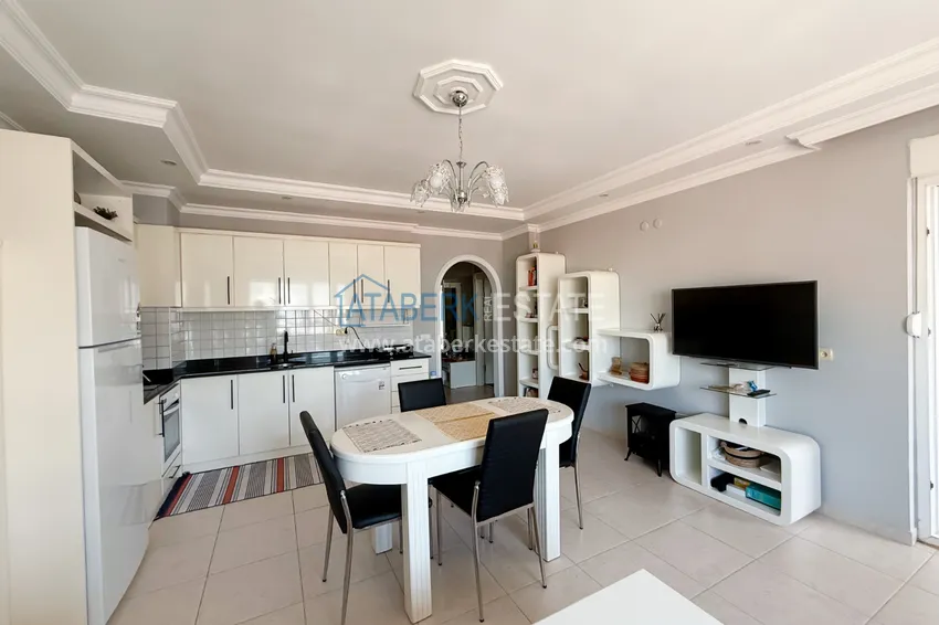 Purchase  2+1 apartment in Tosmur - furnished, with sea and mountain views, suitable for a residence permit 5 