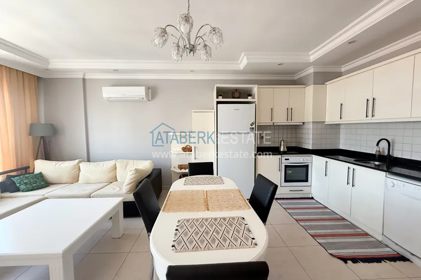 Purchase  2+1 apartment in Tosmur - furnished, with sea and mountain views, suitable for a residence permit 7 