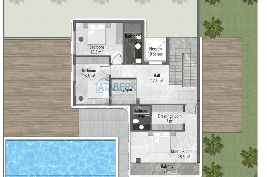 Buy cheap Luxury villas in Alanya with citizenship rights - directly from the developer 1 