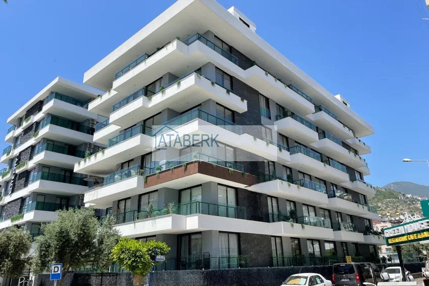 1+1 apartment with sea view in the center of Alanya - Cleopatra beach area 1 