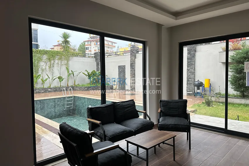 Garden duplex 2+1 with furniture in Oba - at a special price 15