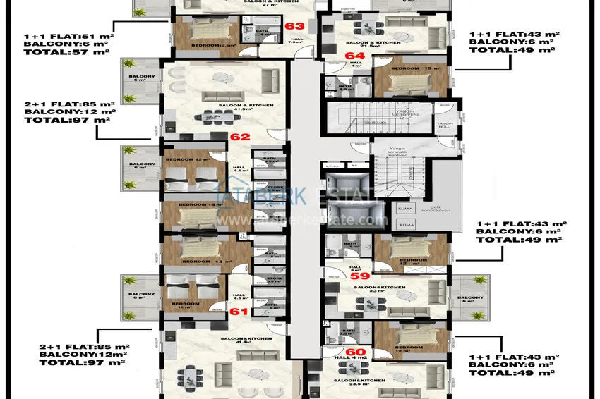 Buy cheap Modern residential complex in the center of Mahmutlar - real estate directly from the developer 11