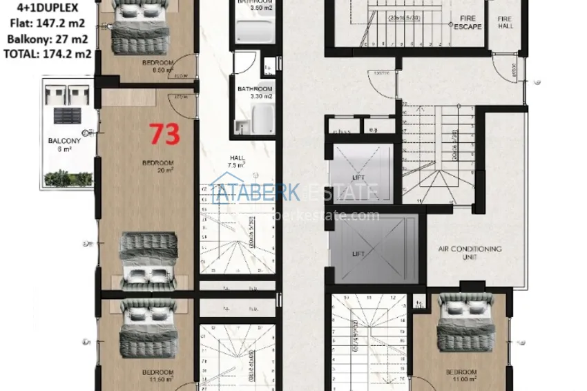 Buy cheap Modern residential complex in the center of Mahmutlar - real estate directly from the developer 14