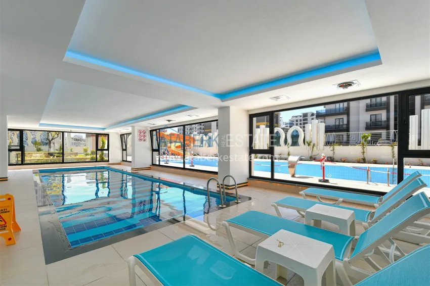 1+1 apartment with mountain views in Mahmutlar - Saturday market area 13 