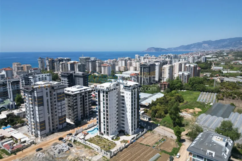 1+1 apartment with mountain views in Mahmutlar - Saturday market area 2 