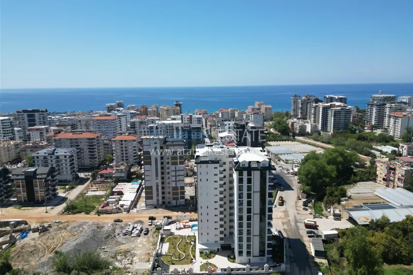 1+1 apartment with mountain views in Mahmutlar - Saturday market area 4 