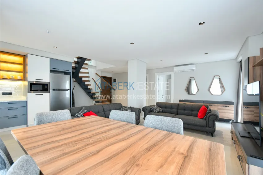 Purchase 3+1 duplex penthouse in the Upper Oba area — furnished and with mountain views 5 