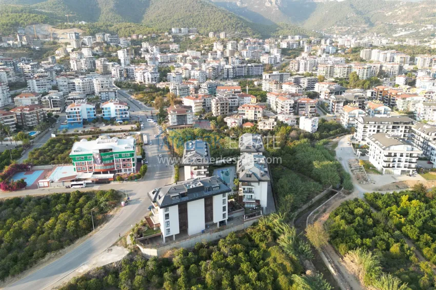 3+1 duplex penthouse in the Upper Oba area — furnished and with mountain views 7 