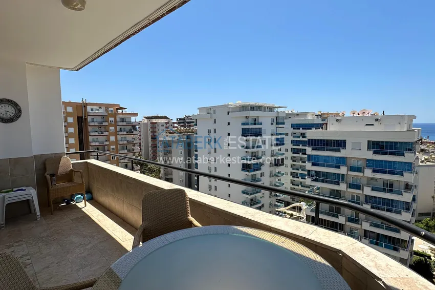 Purchase Furnished 3+1 apartment with sea view in the center of Mahmutlar 13 