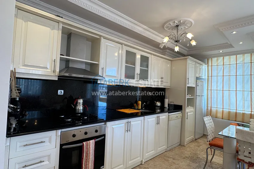 Purchase Furnished 3+1 apartment with sea view in the center of Mahmutlar 6 